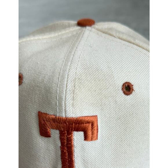 Vintage Texas Longhorns new era 5950 fitted wool hat size 6 3/4 - Picture 2 of 8